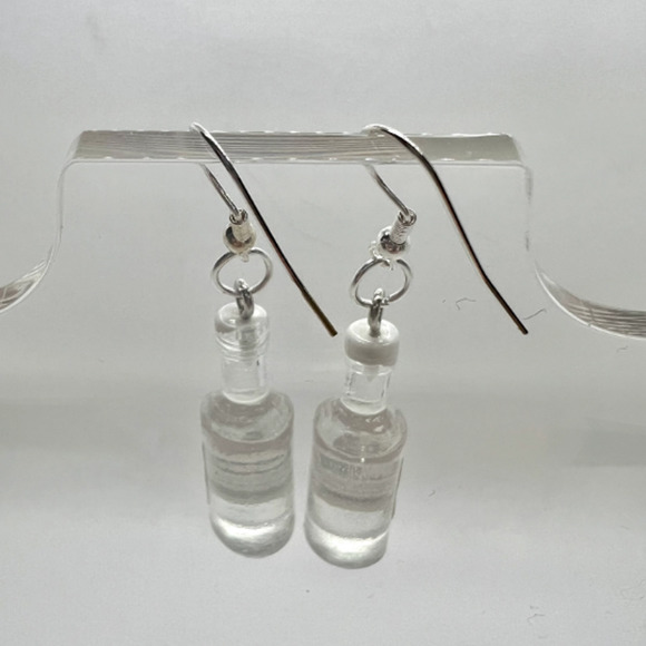 Bacardi Earrings - Alcohol Earrings - Party Earrings - New Years Eve Earrings - Picture 4 of 9